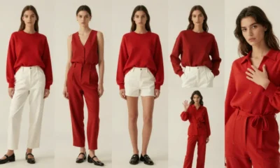 Red and White Outfits