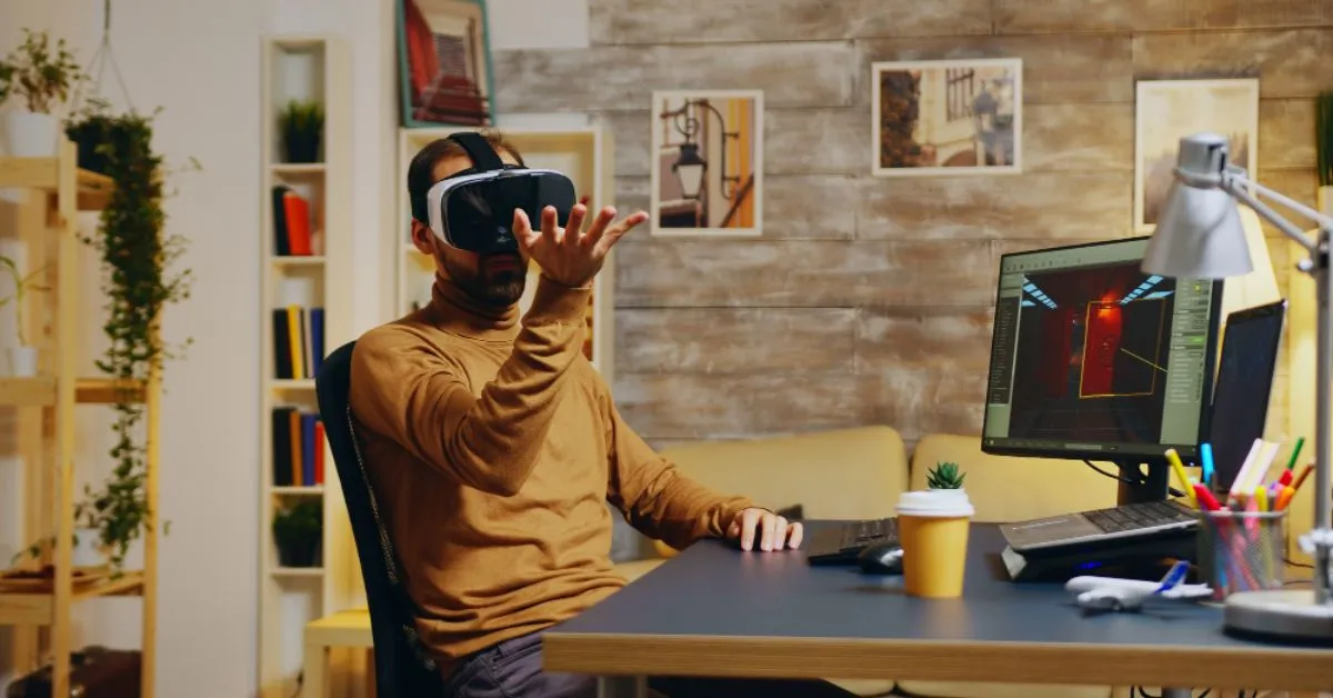 Tech Geek Nelson created by Nelson Torres modern technology workspace with digital gadgets