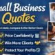Featured image for small business quotes guide showing entrepreneurs reviewing pricing documents, client handshakes, and quote forms with text highlighting how to create, compare, and win better business deals.